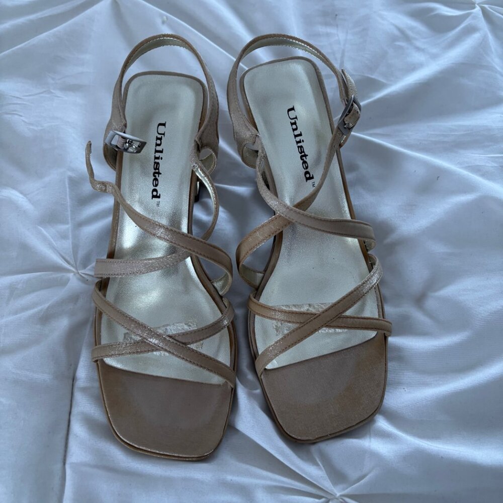 Unlisted Tan Strappy Sandals